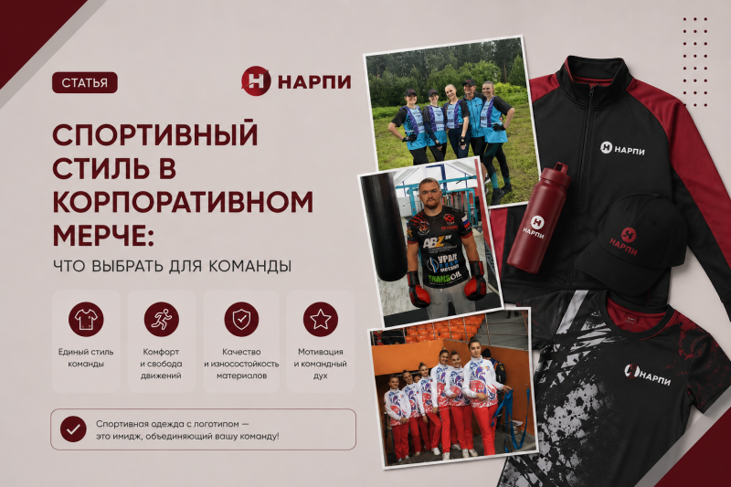 Спортивный стиль в корпоративном мерче: что выбрать для команды