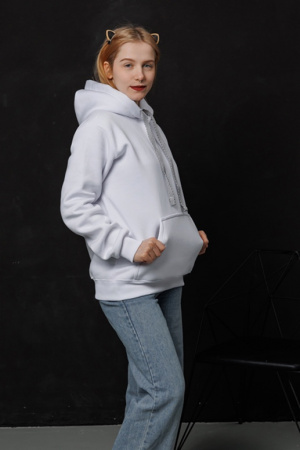 детальная картинка Толстовка NarpiHoody White Толстовка Худи от интернет-магазина "Граф Подушкин" Толстовка NarpiHoody White фото в интернет-магазине швейной фабрики "Нарпи"