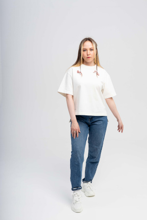 фото Футболка Look в интернет-магазине швейной фабрики "Нарпи" детальная картинка Футболка Look в интернет-магазине швейной фабрики "Нарпи"