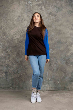 детальная картинка Футболка Longsleeve Reglan Women футболка с длинным рукавом от интернет-магазина швейная фабрика "Нарпи"