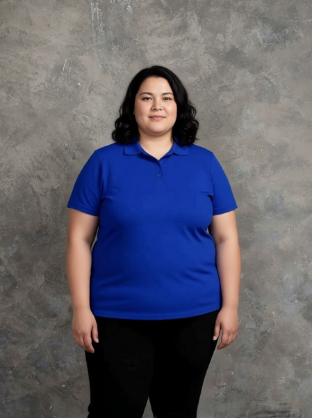 Рубашка - поло plus size