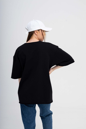 детальная картинка Футболка Oversize без обработки края в интернет-магазине швейной фабрики "Нарпи"