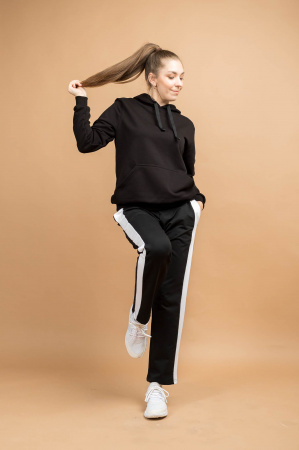 Толстовка HoodySoft Blaсk фото в интернет-магазине швейной фабрики "Нарпи"