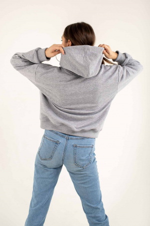 Толстовка худи CLASSIC женская фото в интернет-магазине швейной фабрики "Нарпи"