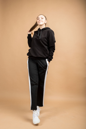 Толстовка HoodySoft Blaсk фото в интернет-магазине швейной фабрики "Нарпи"