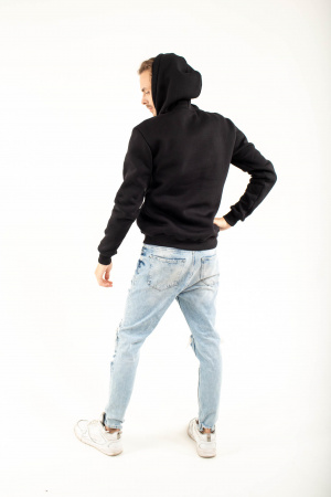 Толстовка Худи CLASSIC черная фото в интернет-магазине швейной фабрики "Нарпи"