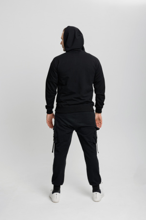 Толстовка HoodyStep Black фото в интернет-магазине швейной фабрики "Нарпи"